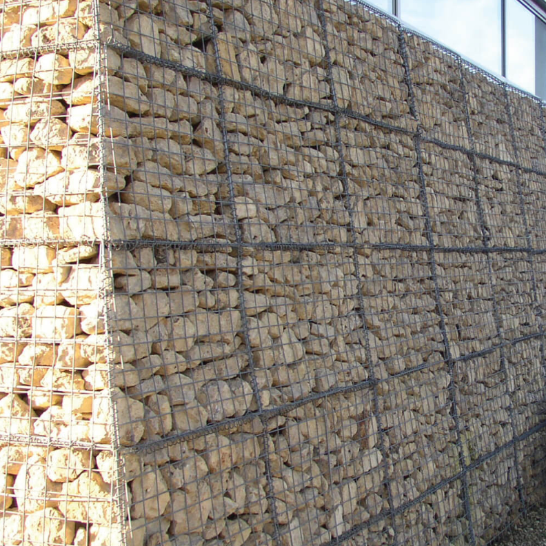 Galvanised Gabion - 1.5 x 1 x 1m - 3" x 3" Mesh - 3mm Wire