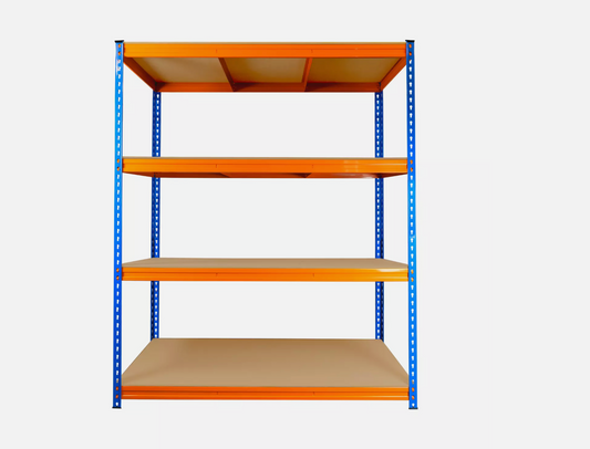 Warehouse Racking Storage - 1800mm Height Metal Shelving Units 4 Shelves