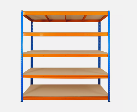 Warehouse Racking Storage - 1800mm Height Metal Shelving Units 5 Shelves