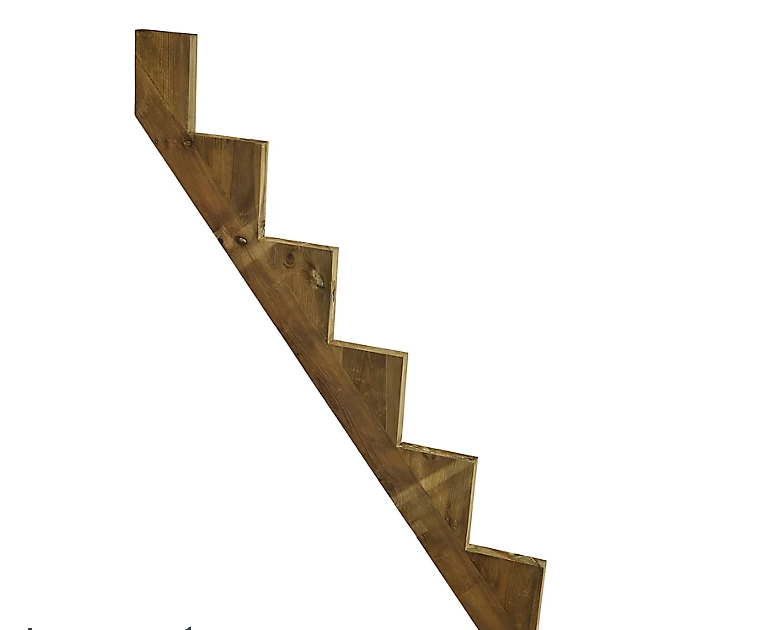 Softwood 6 step Deck riser (L) 1700mm